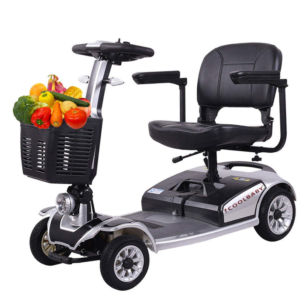COOLBABY S-01 Portable Electric Scooter for Seniors with Openable Handrail - coolbabymalls