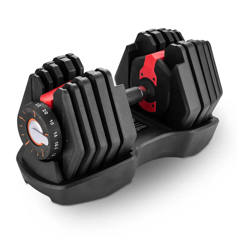 Wholesale Adjustable 22KG Dumbbell(2KG to 22KG),15-in-One Weights Training,Non-Slip Handle Grip,Security Locking,Dumbbell for Home GYM