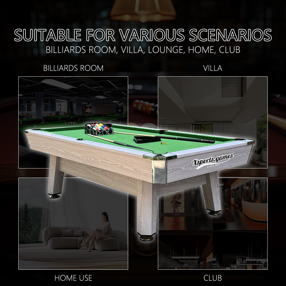 Adult Billiard Table 8 FT Pool Tables Indoor Household Multifunctional Three-in-One Table Tennis Conference Table