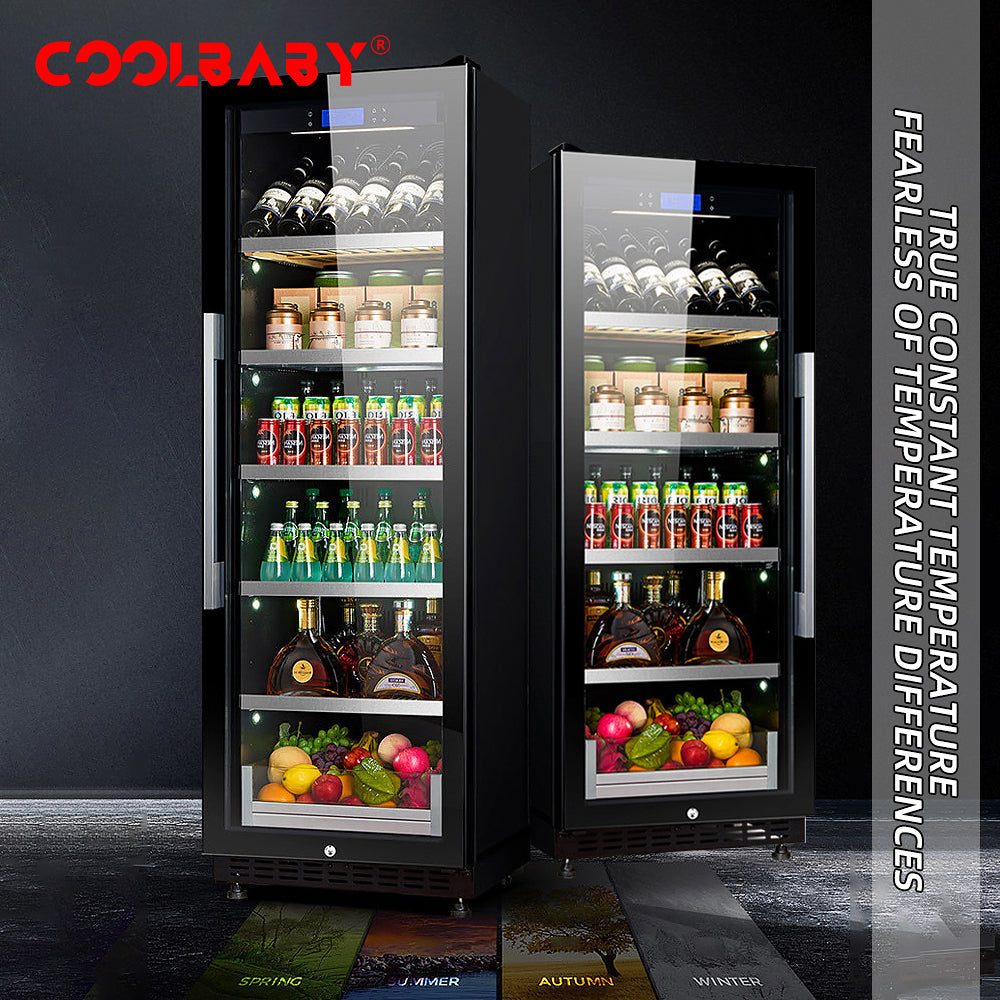Wholesale LZM-JG08/LZM-JG10(Double Temperature)Double Spell Wine Cabinet Ice Bar,Wine Cigar Tea Leaf Drinks Fruit Refrigerated Preservation