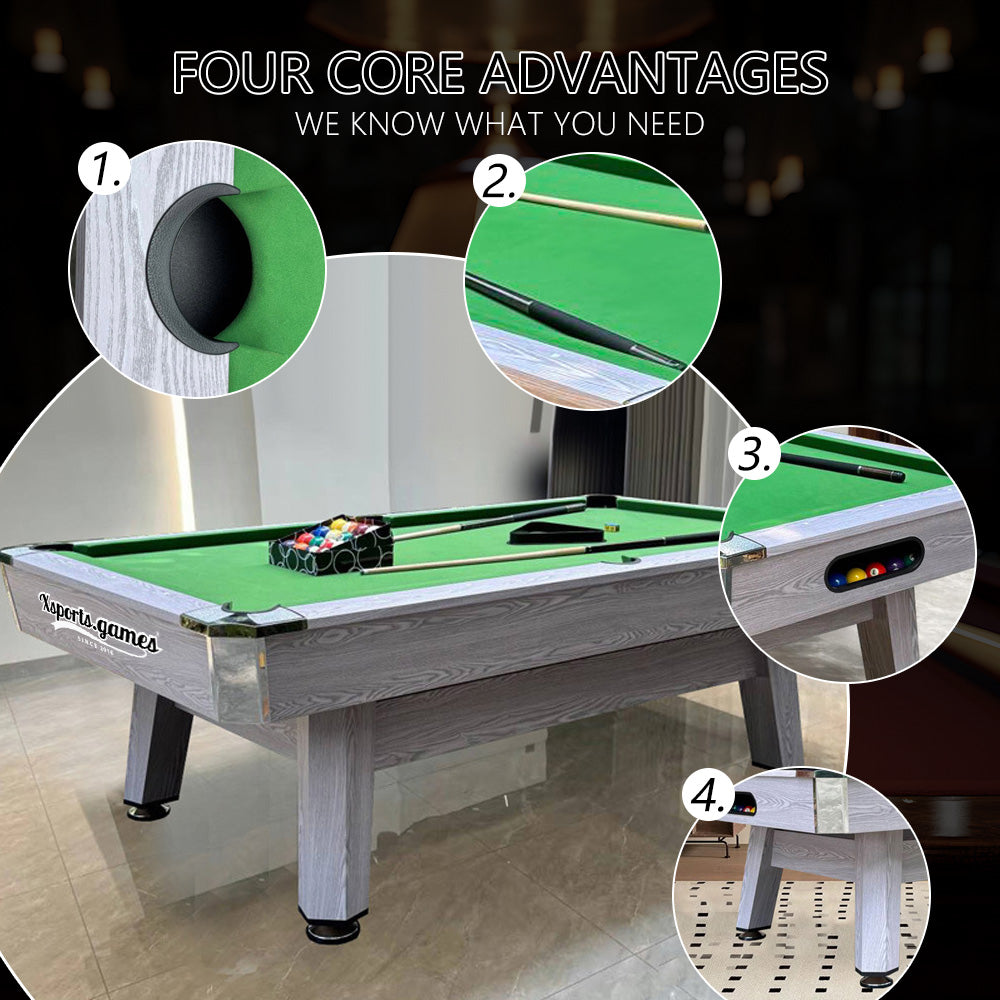 Adult Billiard Table 8 FT Pool Tables Indoor Household Multifunctional Three-in-One Table Tennis Conference Table