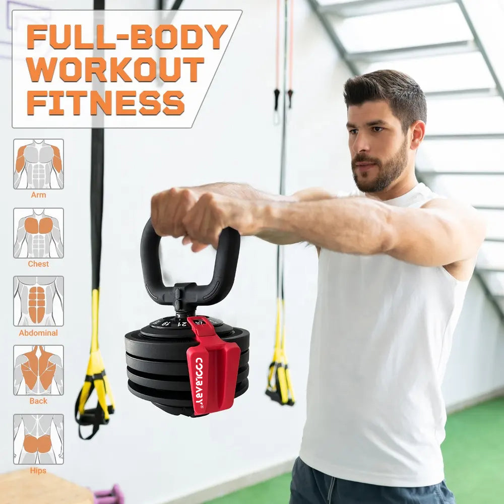 Wholesale Adjustable Kettlebell 2KG to 12KG,All-in-One Design,12-in-One Weights Training,Kettlebell for Home or GYM,Full-Body Workouts