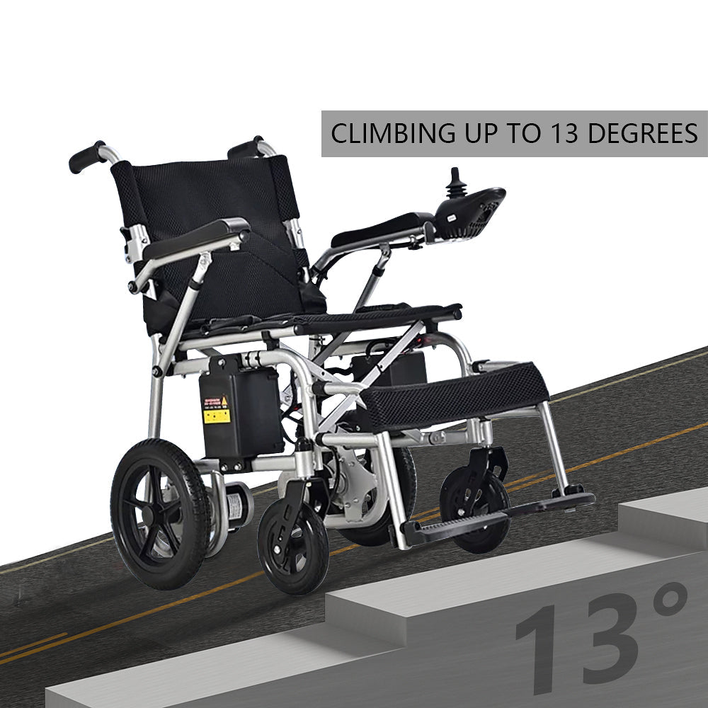 Electric Wheelchair for Adults - 15 Miles Long Travel Range, Lightweight Folding, Motorized Power Chair for Indoor/Outdoor Mobility