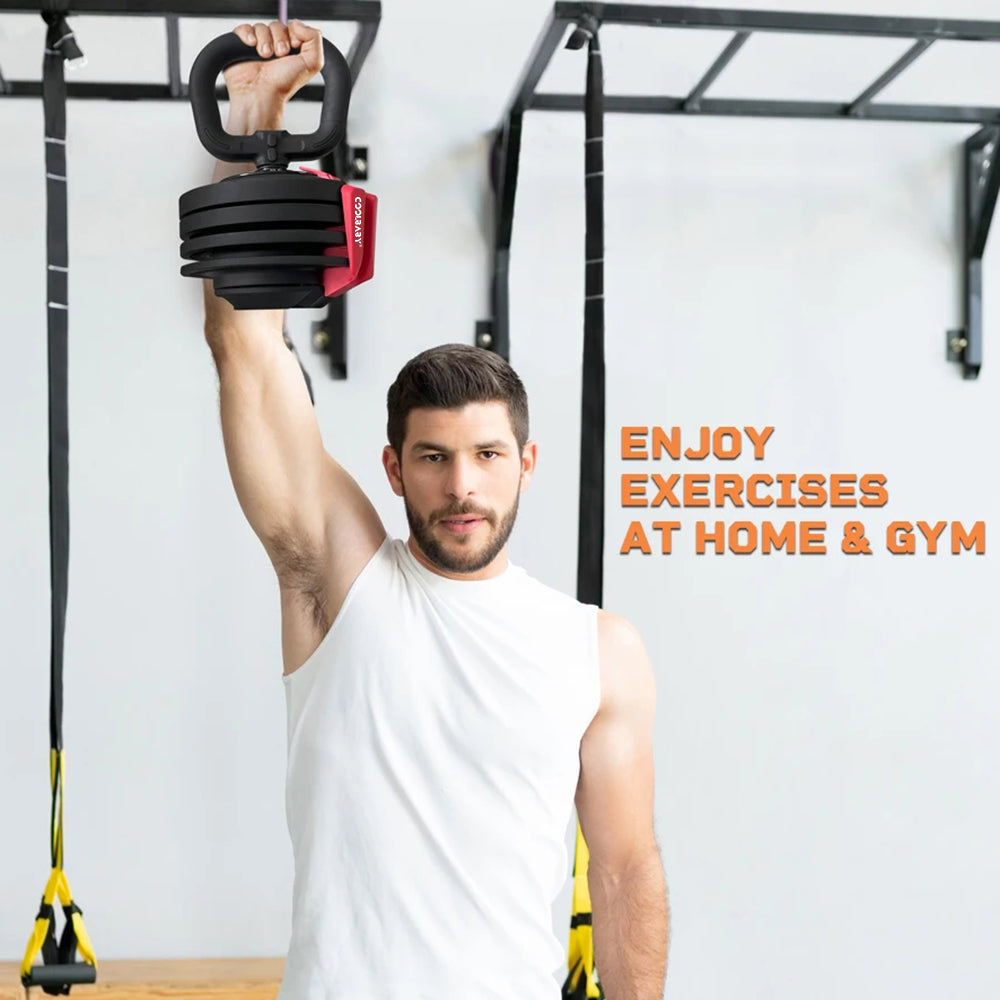 Wholesale Adjustable Kettlebell 2KG to 12KG,All-in-One Design,12-in-One Weights Training,Kettlebell for Home or GYM,Full-Body Workouts