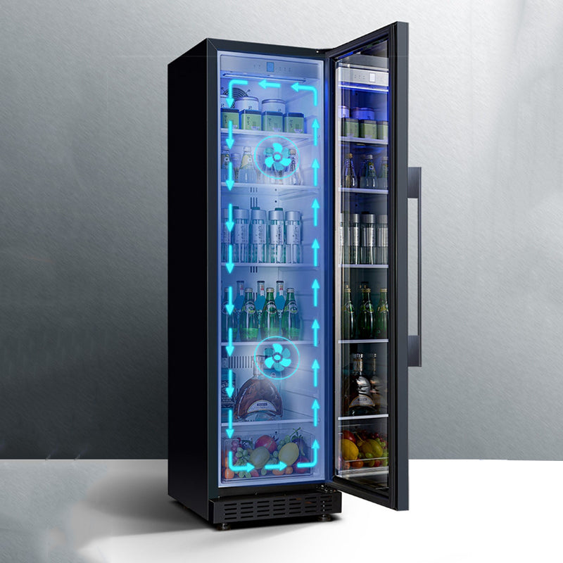 150L Wine Fridge Wine Cooler Refrigerator, 32-72℉ Wine Refrigerator Glass Door, Built-in or Freestanding Fridge for Home/Bar/Kitchen