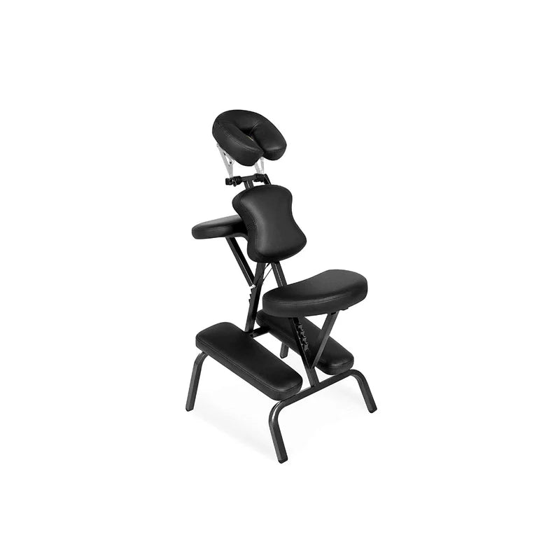 Professional Portable Manual Massage Tattoo Folding Chair – Black