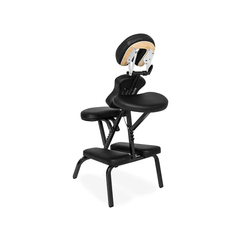 Professional Portable Manual Massage Tattoo Folding Chair – Black