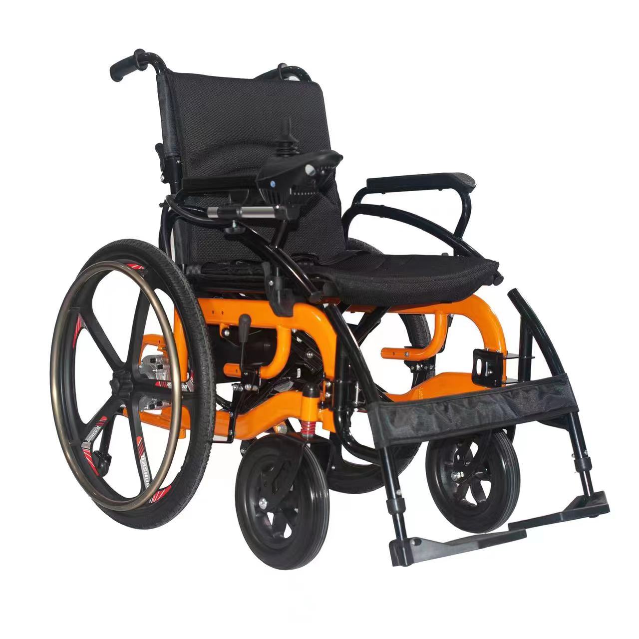 Wholesale ZZR-E310D-OR: Portable 24-Inch Electric Wheelchair for Adults and the Elderly
