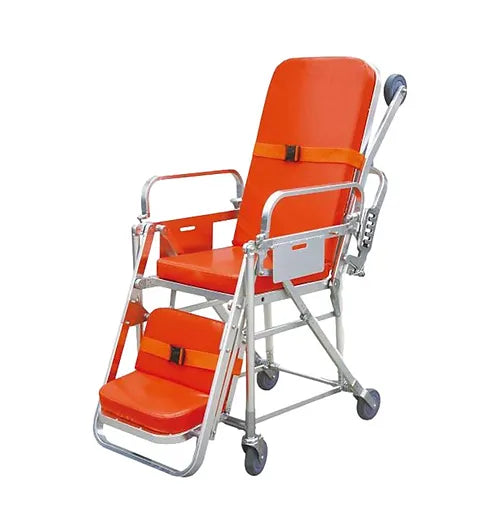 Automatic Loading Chair Stretcher with High-Strength Aluminum Alloy & Foam Cushion