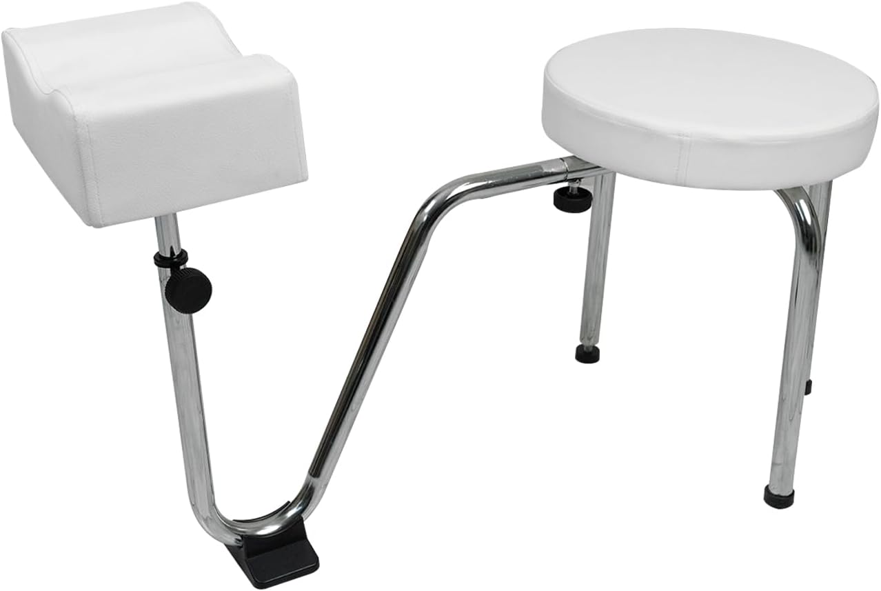 Pedicure Stool, Adjustable Tattoo Leg Arm Rest Stand Foot Stool for Nail Techs & Beauty Salon