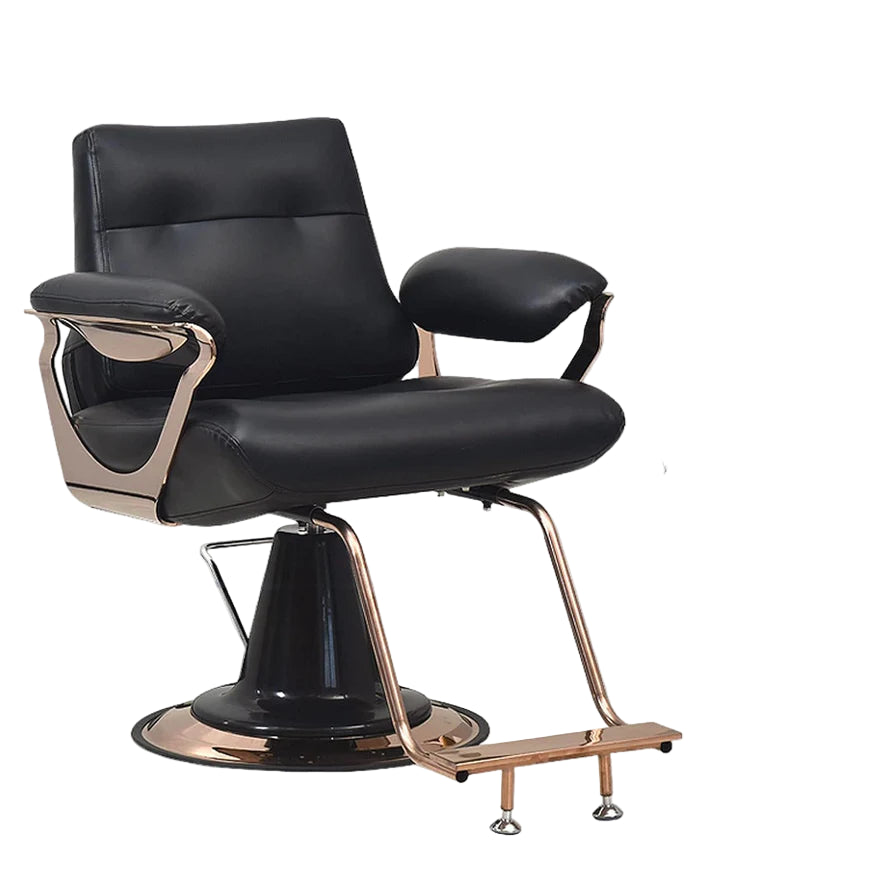 Luxury Salon Chair - Hydraulic Barber Chair for Business or Home, Luxury Black Hair Salon Chair with Lifting