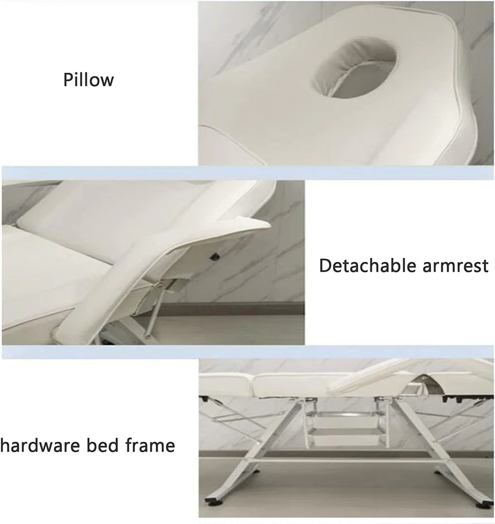 Beauty Salon Special Beauty Bed, Embroidered Folding Portable Massage Bed
