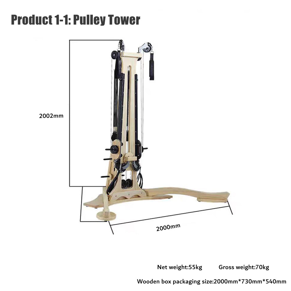 Moficno Gyro Combination Pilates Pulley Tower Pilates Reformer Pilate Tronic