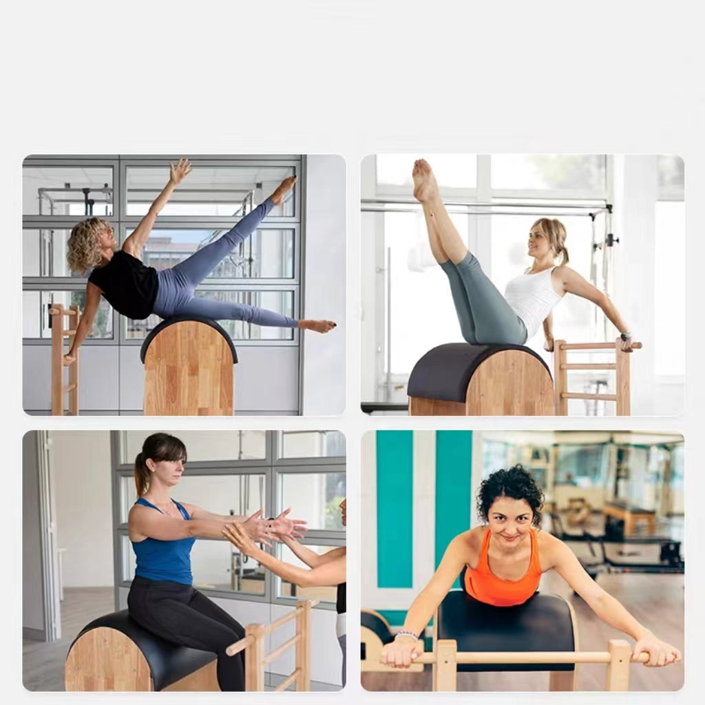Wholesale GS-TT Pilates Reformer Solid Wood Ladder Barrel Yoga Body Shaping