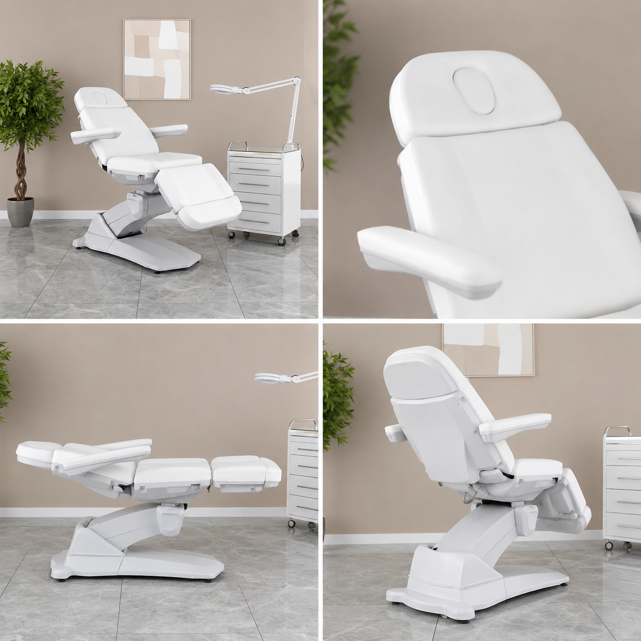 4-Motor Adjustable Beauty Facial Bed – Electric Spa Treatment Chair