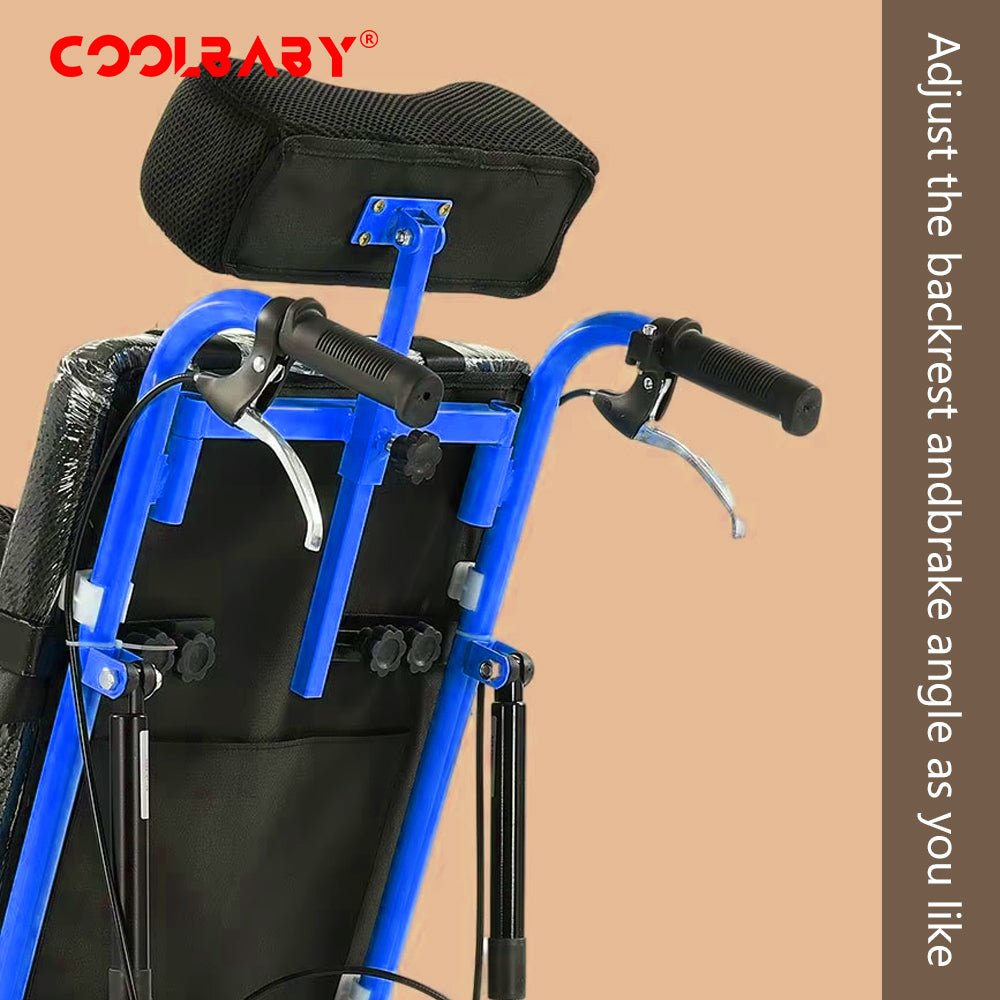 Cerebral Palsy Wheelchair for Children - Foldable Cerebral Palsy Wheelchair Pediatric Wheelchair