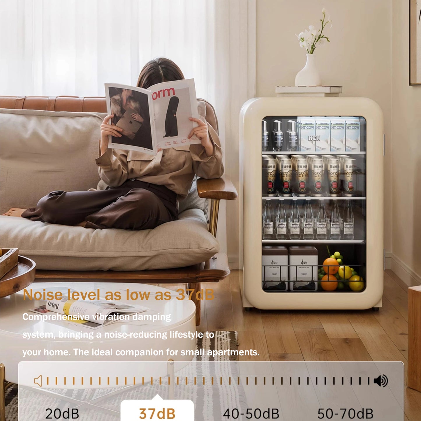 Ice Bar Household Living Room Refrigerator Office Small Ice Bar Tea Refrigerator