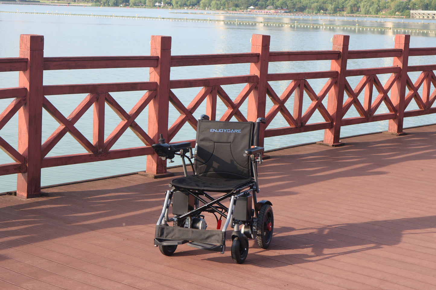 ENJOYCARE EPW63: 30kg Lightweight Folding Electric Wheelchair, 15km Range - coolbabymalls
