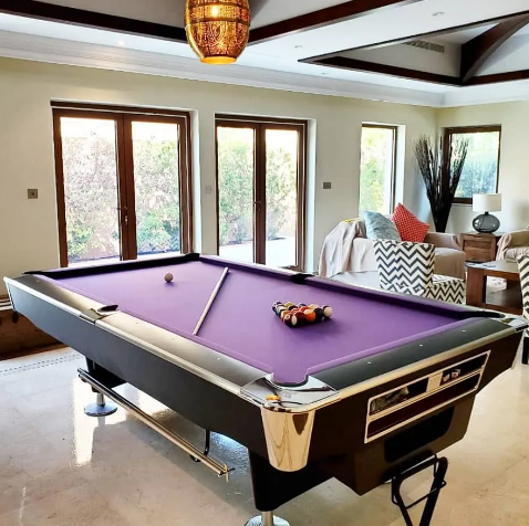 9-4M Billiard table, Automatic Ball Return System Solid Wood Marble - COOLBABY