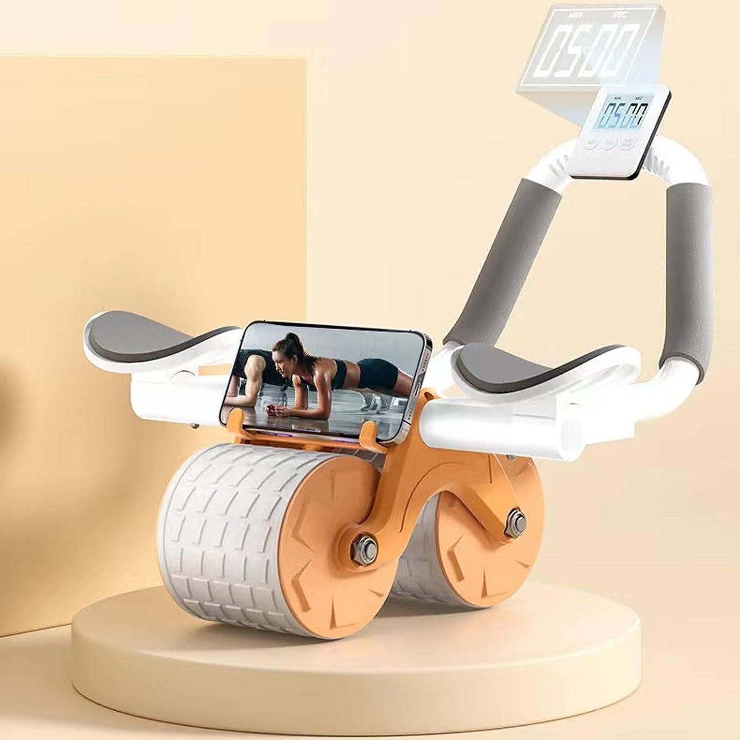 COOLBABY JFQ03 Plank Abdominal Wheel, Ab Roller Wheel With Elbow Support ,Equipment For Abdominal & Core Strength, Ab Workout-JFQ - COOL BABY