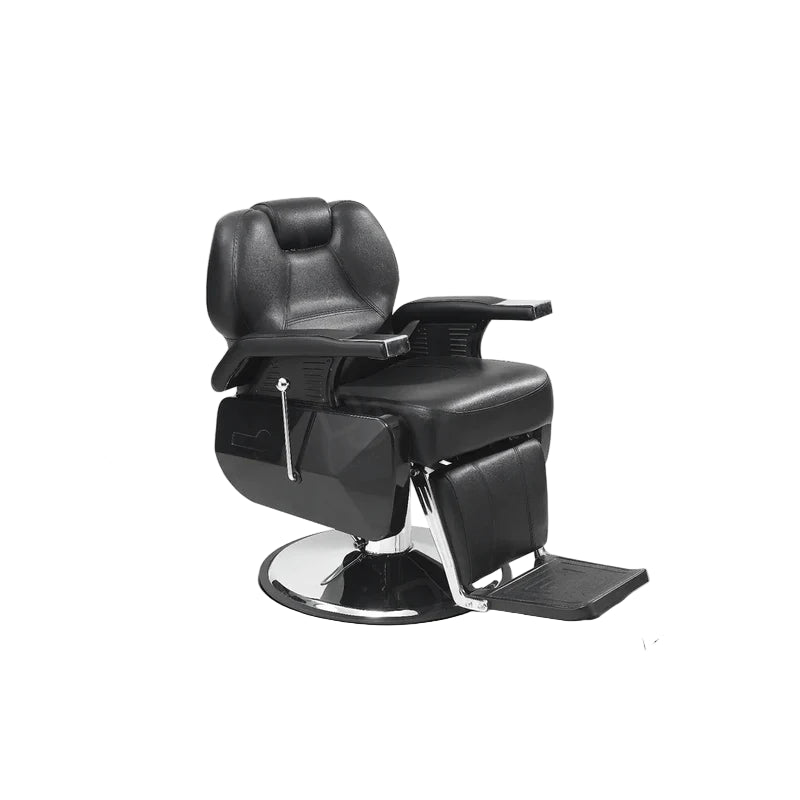 Professional Barber Gents Hair Cutting Chair - Black
