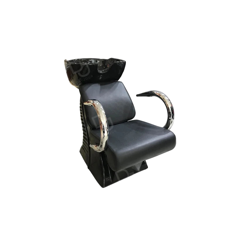 Luxury Salon Shampoo Washing Chair - Black