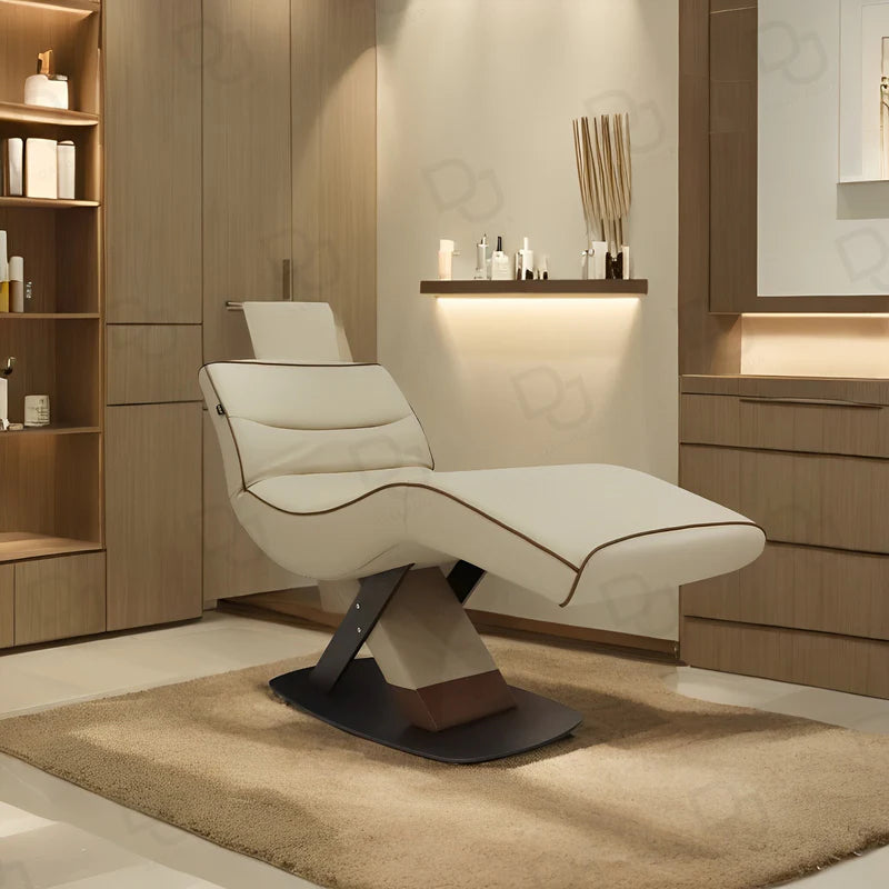 Salon Spa Professional Facial Massage Bed Beige Color