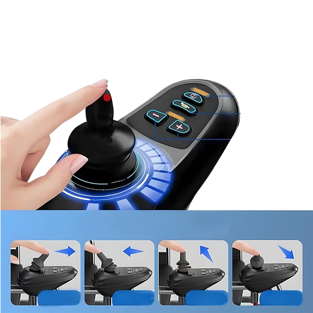 Super Lightweight (Only 16kgs) Portable Transit Travel Wheelchair, Support 100kgs, Lightweight Magnesium Alloy Wheelchair