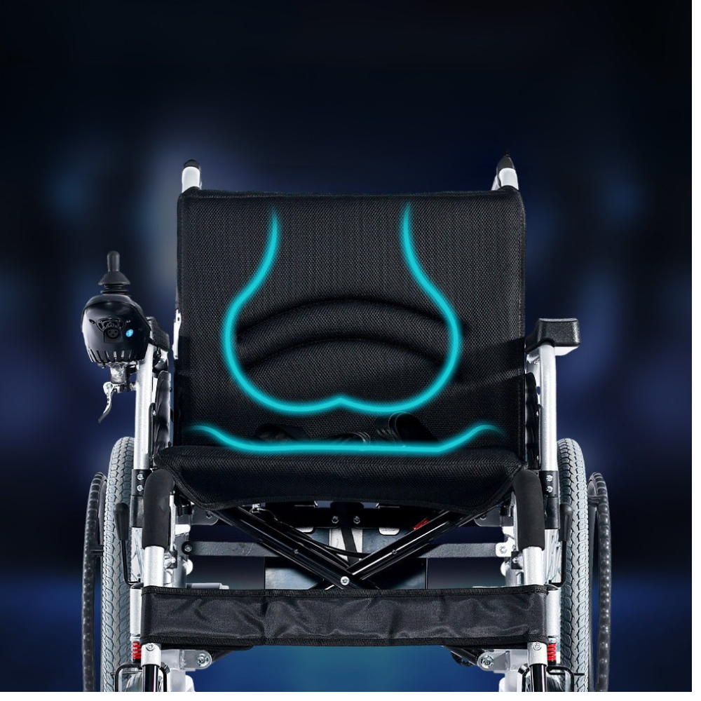 Wholesale Electric Wheelchair Heavy Duty Foldable Electric Wheelchairs 52cm Widen Seat For Adults And Seniors