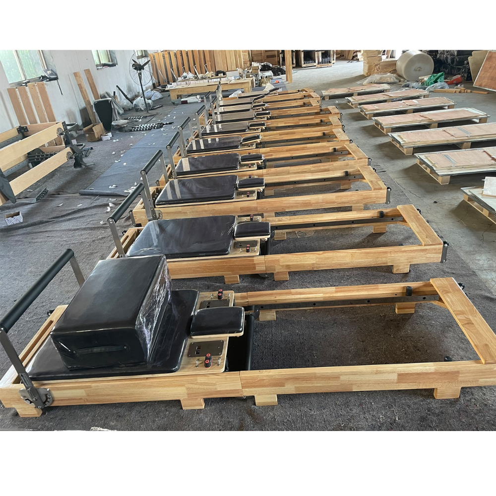 Wholesale SSZ-PLT03 Pilates Reformer Folding Pilates Solid Wood Core Bed