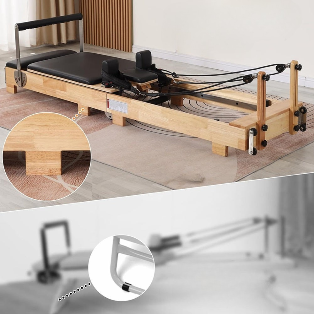 Wholesale SSZ-PLT03 Pilates Reformer Folding Pilates Solid Wood Core Bed