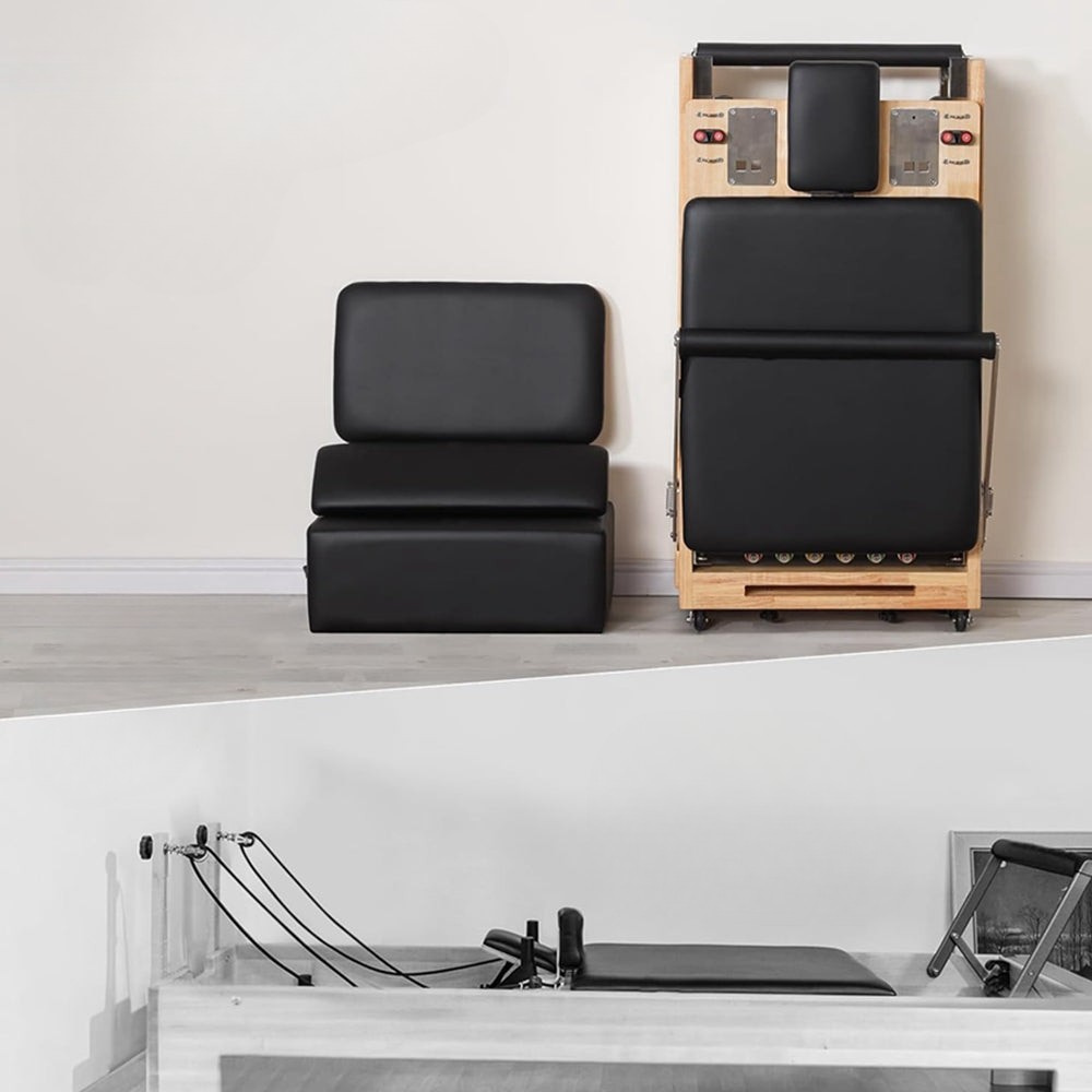 Wholesale SSZ-PLT03 Pilates Reformer Folding Pilates Solid Wood Core Bed