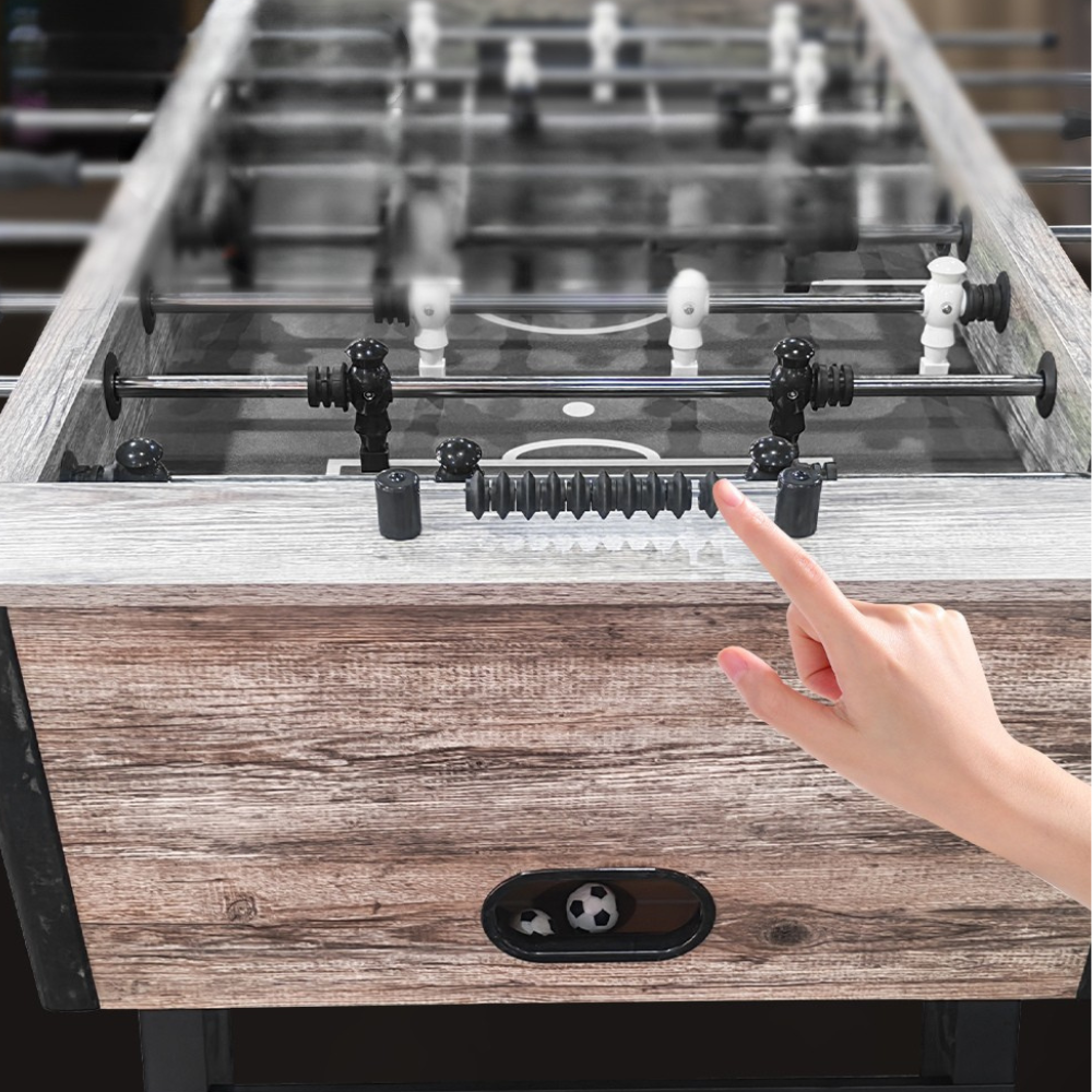 Wholesale 55" Adult Foosball Table – Wooden Arcade Soccer Game with 26 Players & 2 Balls, Competition Size DGMT-7010
