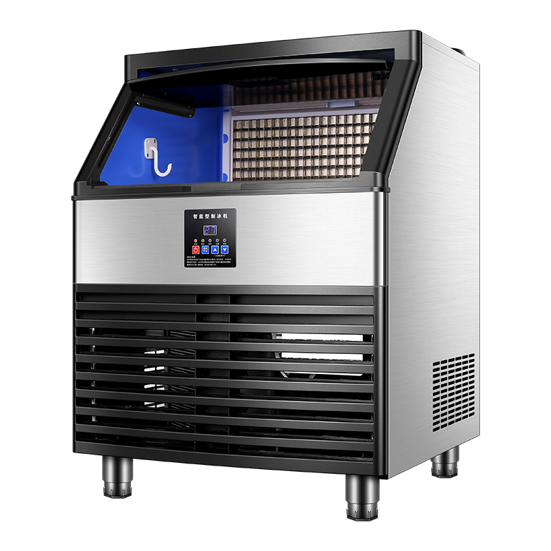 Wholesale Industrial Ice Machine, Stainless Steel Ice Maker with 160kg Daily Capacity, Blu-ray Sterilization, and Smart Controls