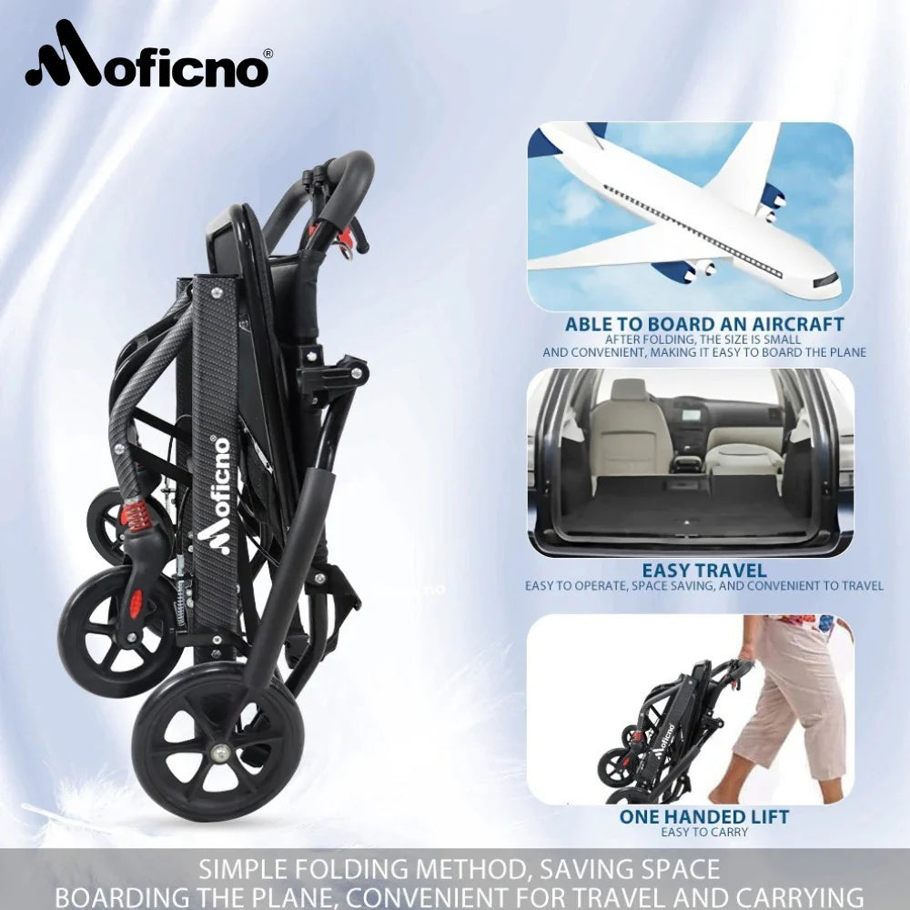Ultra-light Aluminium Alloy Wheelchair, Travel Wheelchairs For Elderly,Foldable,Compact DGMT-105