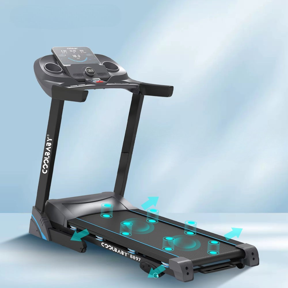Wholesale Folding Treadmill – Manual Incline, 12 Preset Programs, LCD Display, and Pulse Sensors