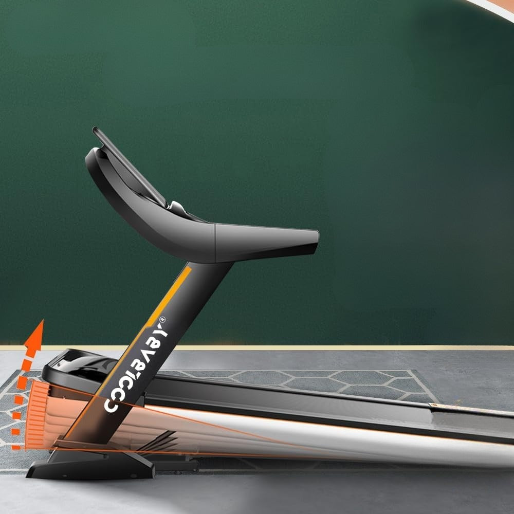 Powerful 4 HP Treadmill with Auto Incline, and Bluetooth Speaker - Ideal for Serious Runners