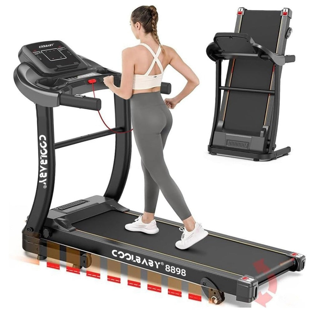 Wholesale Folding Treadmill,1.5HP Portable Treadmill Easy Assembly Fitness Running Jogging Machine Speed 1.0-10KM/H,LZM-PBJ01