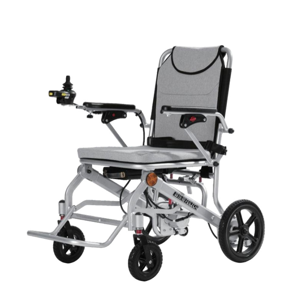 Super Lightweight (Only 16kgs) Portable Transit Travel Wheelchair, Support 100kgs, Lightweight Magnesium Alloy Wheelchair