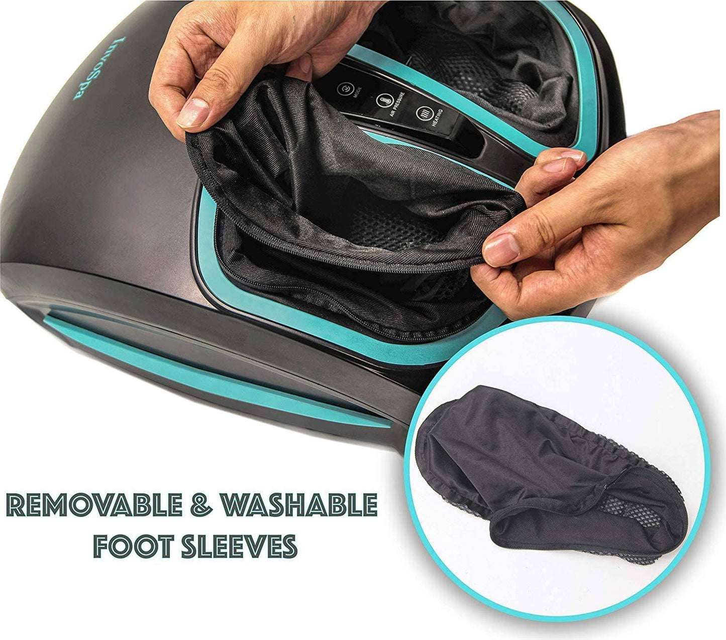 COOLBABY Electric Foot Massager with Heat for Deep Kneading Massage - COOL BABY