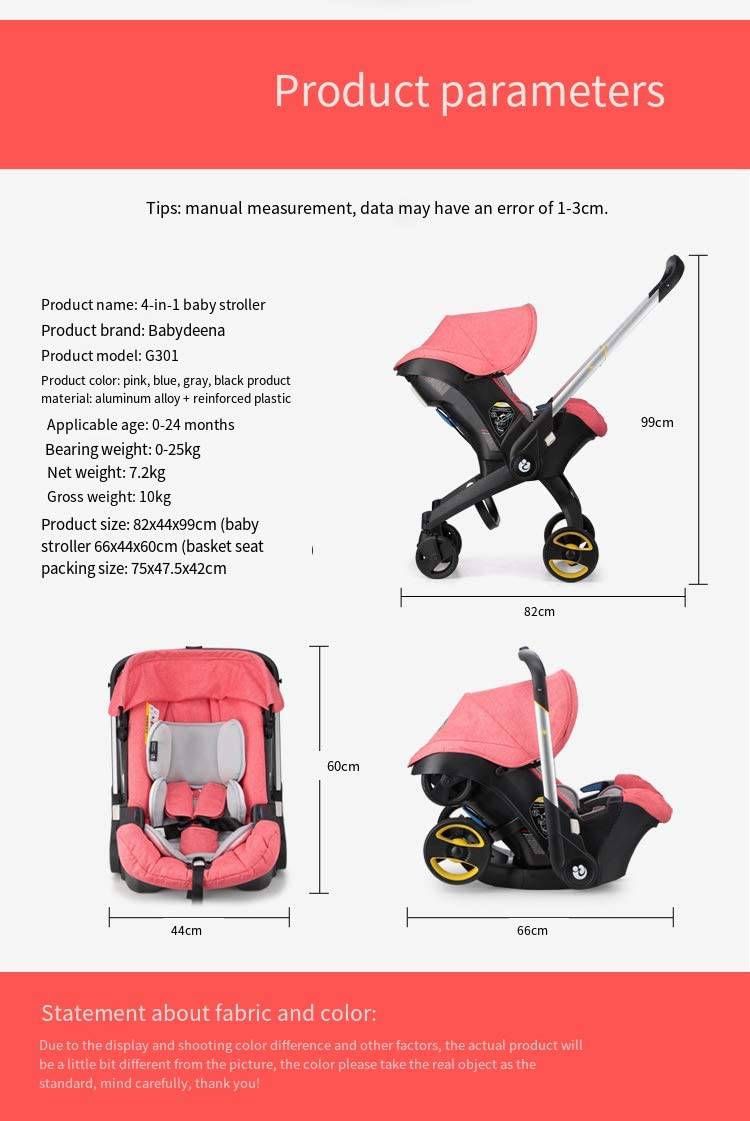 COOLBABY ETAQY01 Versatile 4-in-1 Baby Stroller - COOLBABY