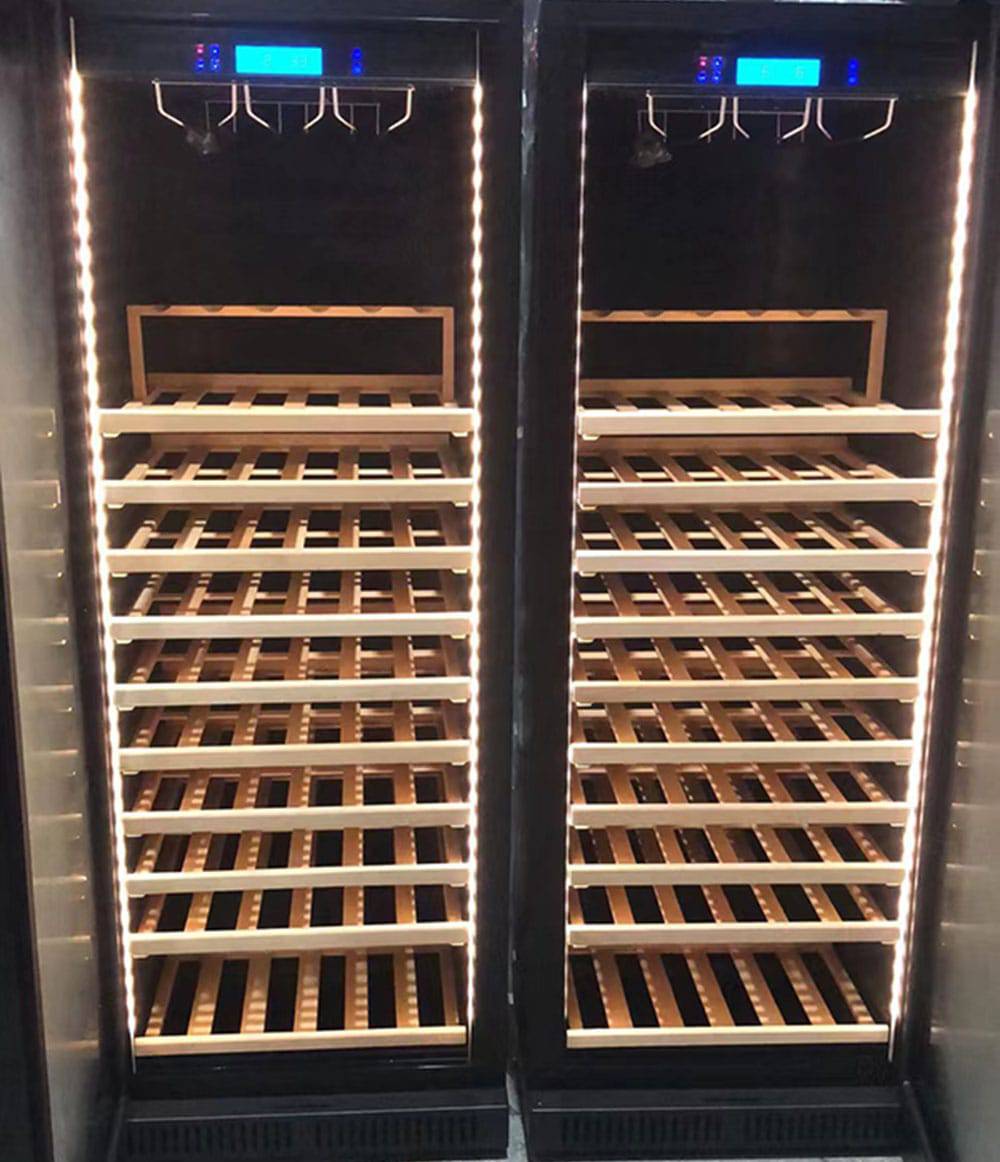 COOLBABY LZM-JG08/LZM-JG10(Double Temperature)Double Spell Wine Cabinet Ice Bar,Wine Cigar Tea Leaf Drinks Fruit Refrigerated Preservation - COOLBABY