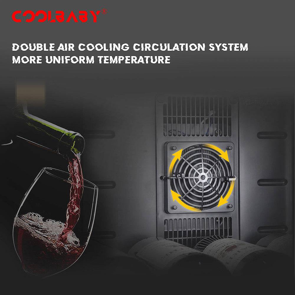 Small Wine cabinet,Mini Constant Temperature Wine Cabinet, 8 Bottle Capacity, Digital Control