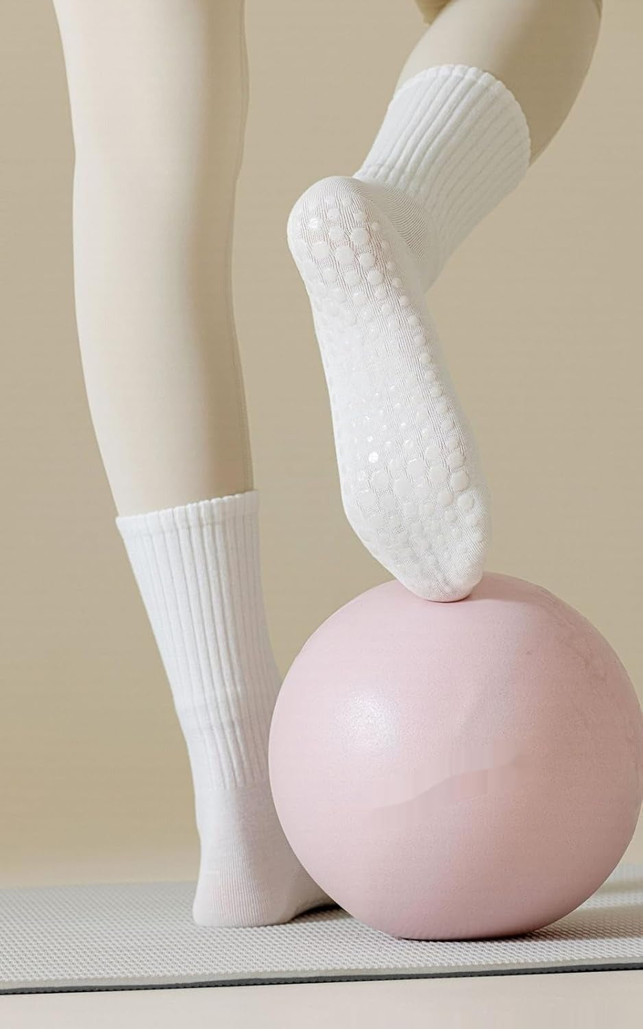Pilates Socks with Grips for Women Yoga Non Slip Socks Grippy Socks
