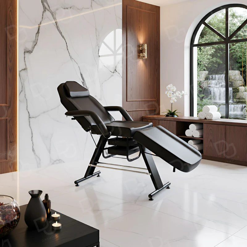 Beauty Salon Special Beauty Bed, Embroidered Folding Portable Massage Bed
