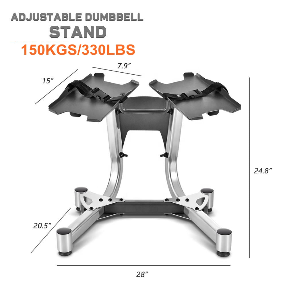 COOLBABY Adjustable Dumbell Rack,with Wheels 330LBS Dumbbell Rack,Dumbbell Stand for Home GYM,Black