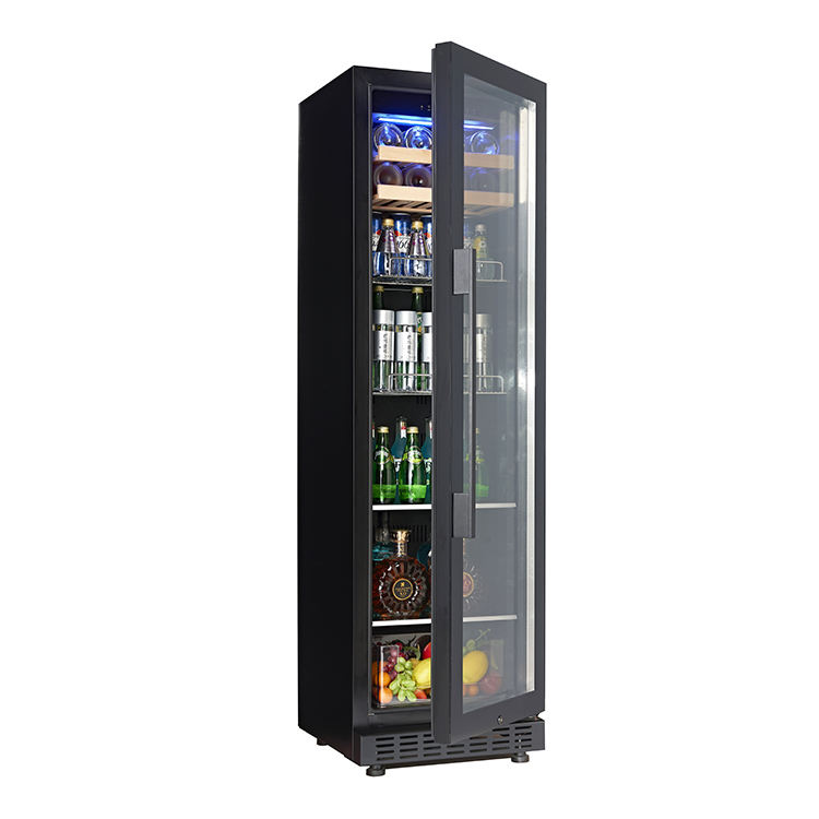 150L Wine Fridge Wine Cooler Refrigerator, 32-72℉ Wine Refrigerator Glass Door, Built-in or Freestanding Fridge for Home/Bar/Kitchen
