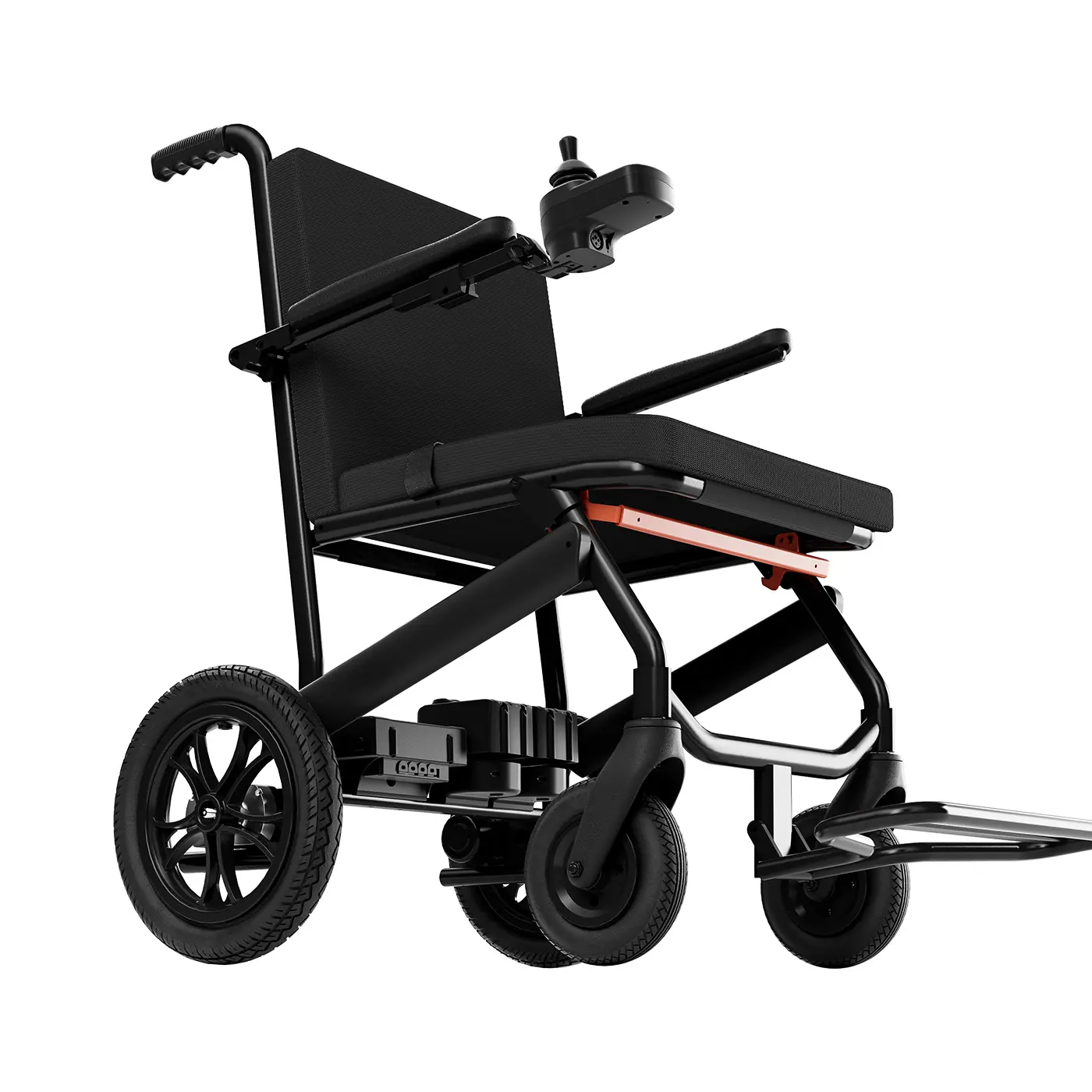 Ultra Light Foldable Lightweight Lithium Battery Fully Auto Folding Luxury Carbon Fiber Electric Wheel-chair Brushless Motor Compact Travel Electric Wheelchair