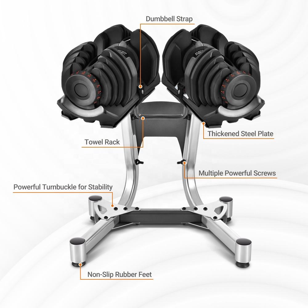 COOLBABY Adjustable Dumbell Rack,with Wheels 330LBS Dumbbell Rack,Dumbbell Stand for Home GYM,Black