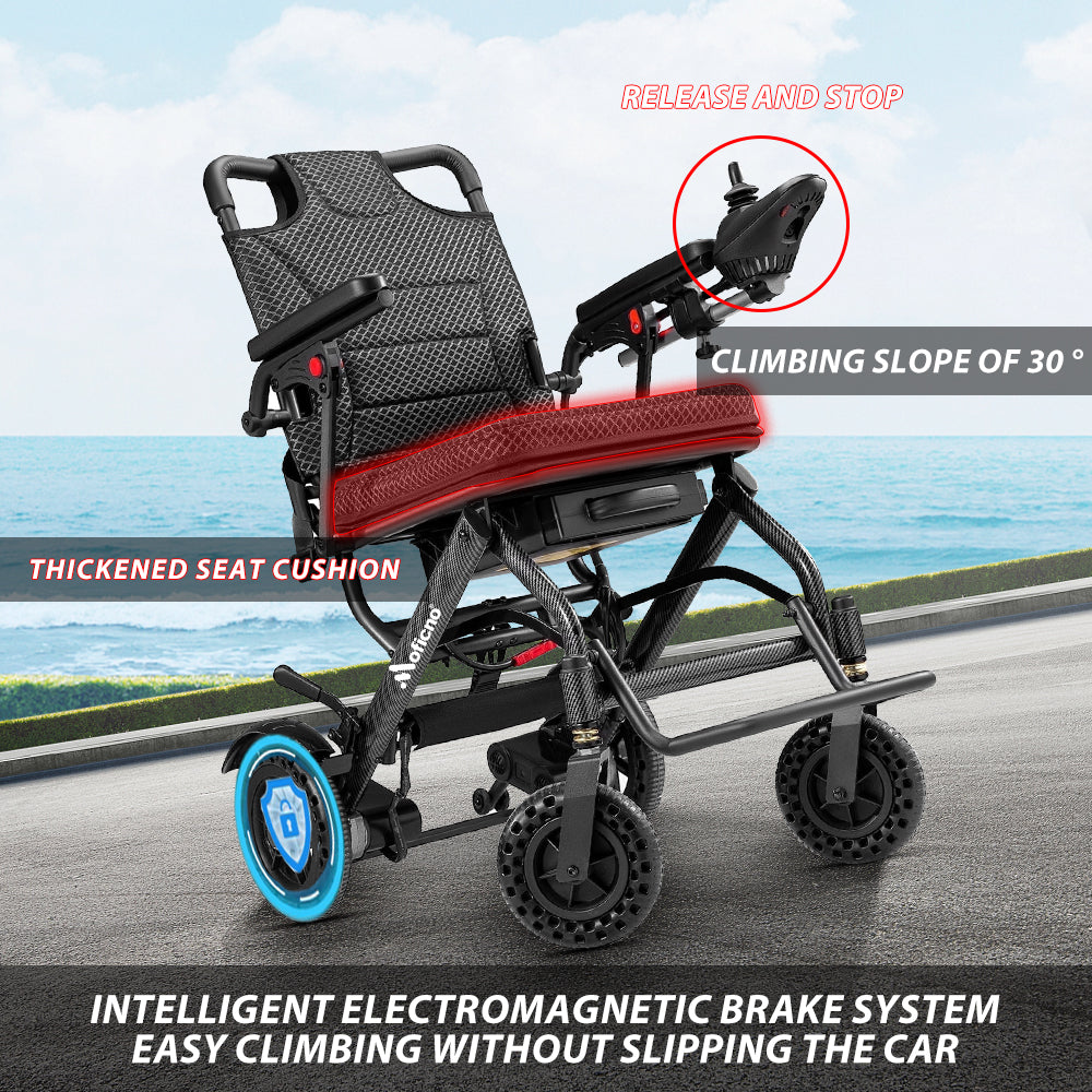 34lb Foldable Electric Wheelchair – Dual Motor, Airline Approved
